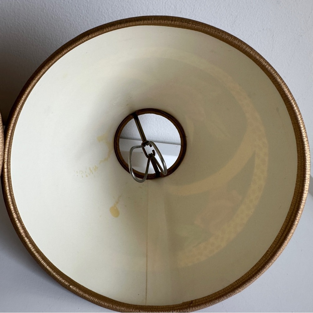 Vintage MacKenzie-Childs Paper Lampshades Floral Clip On - Picture 12 of 14
